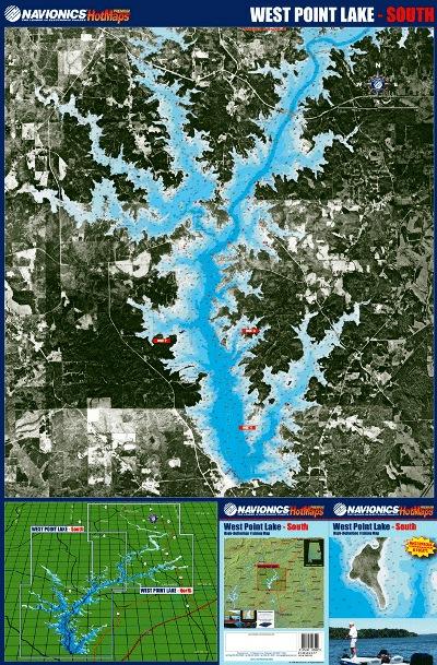 (AL) West Point Lake fishing map