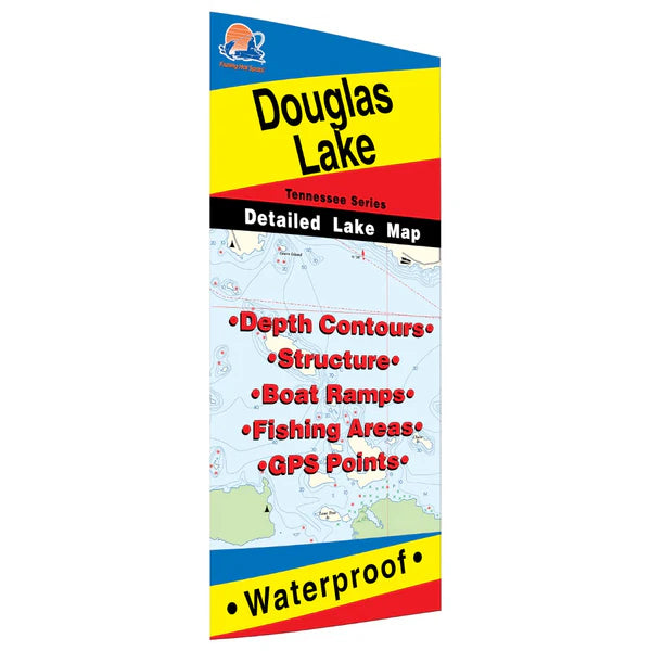 Douglas Lake Fishing Map-A404
