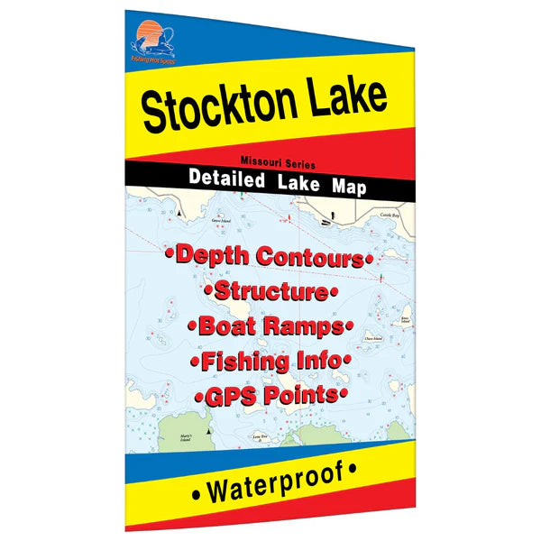 Stockton Lake Fishing Map-L162