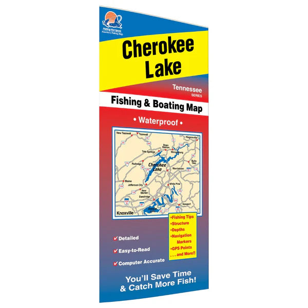 Cherokee Lake (Tennessee) Fish Map-A401