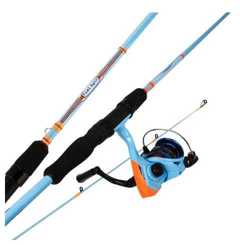 Okuma Fin Chaser X-Series Spin Combo 7ft 2pc Sky Blue & Black