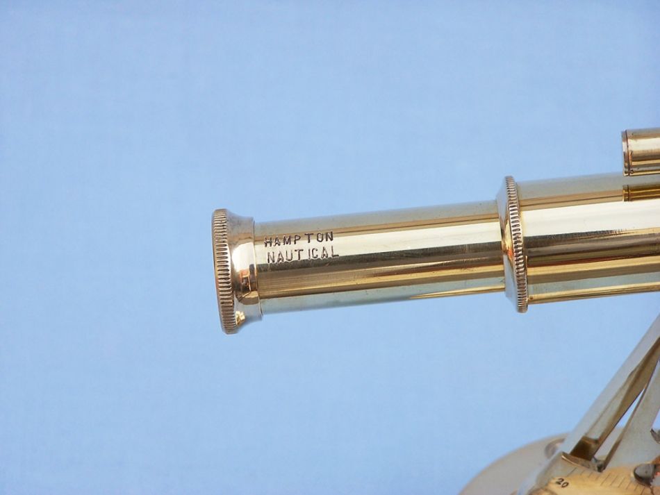 Solid Brass Alidade Compass 7"