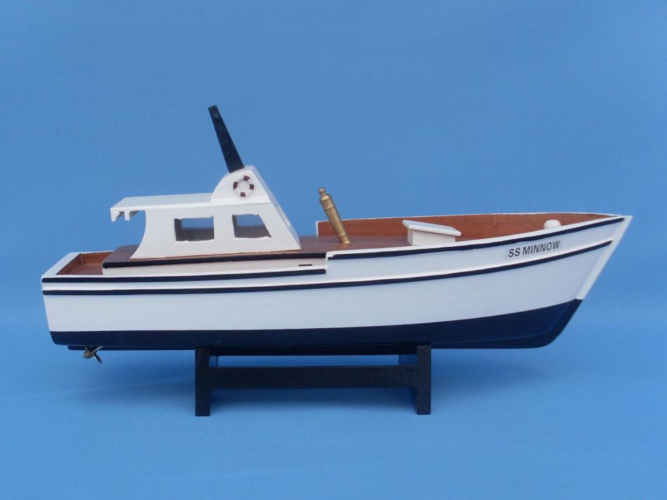Wooden Gilligan's Island - Minnow Model Boat 14"