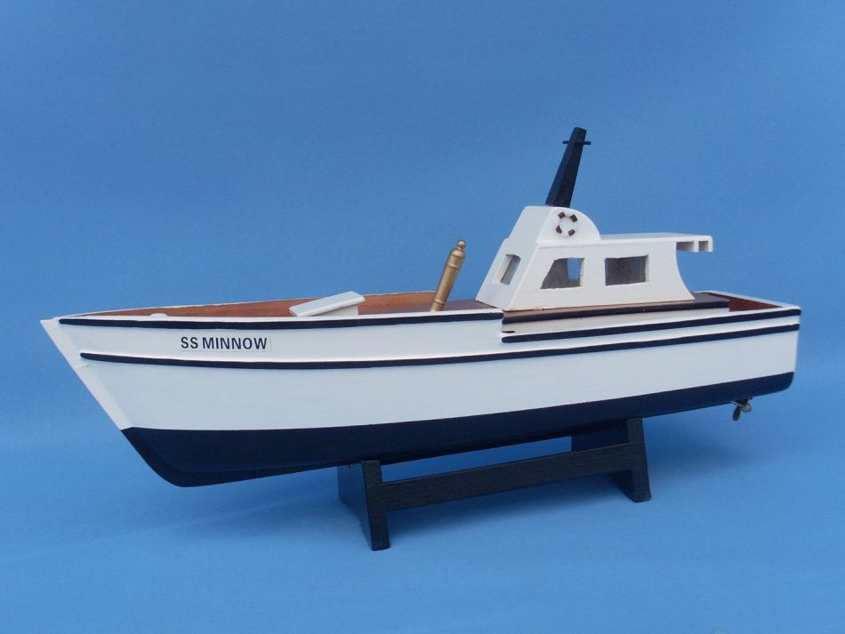 Wooden Gilligan's Island - Minnow Model Boat 14"