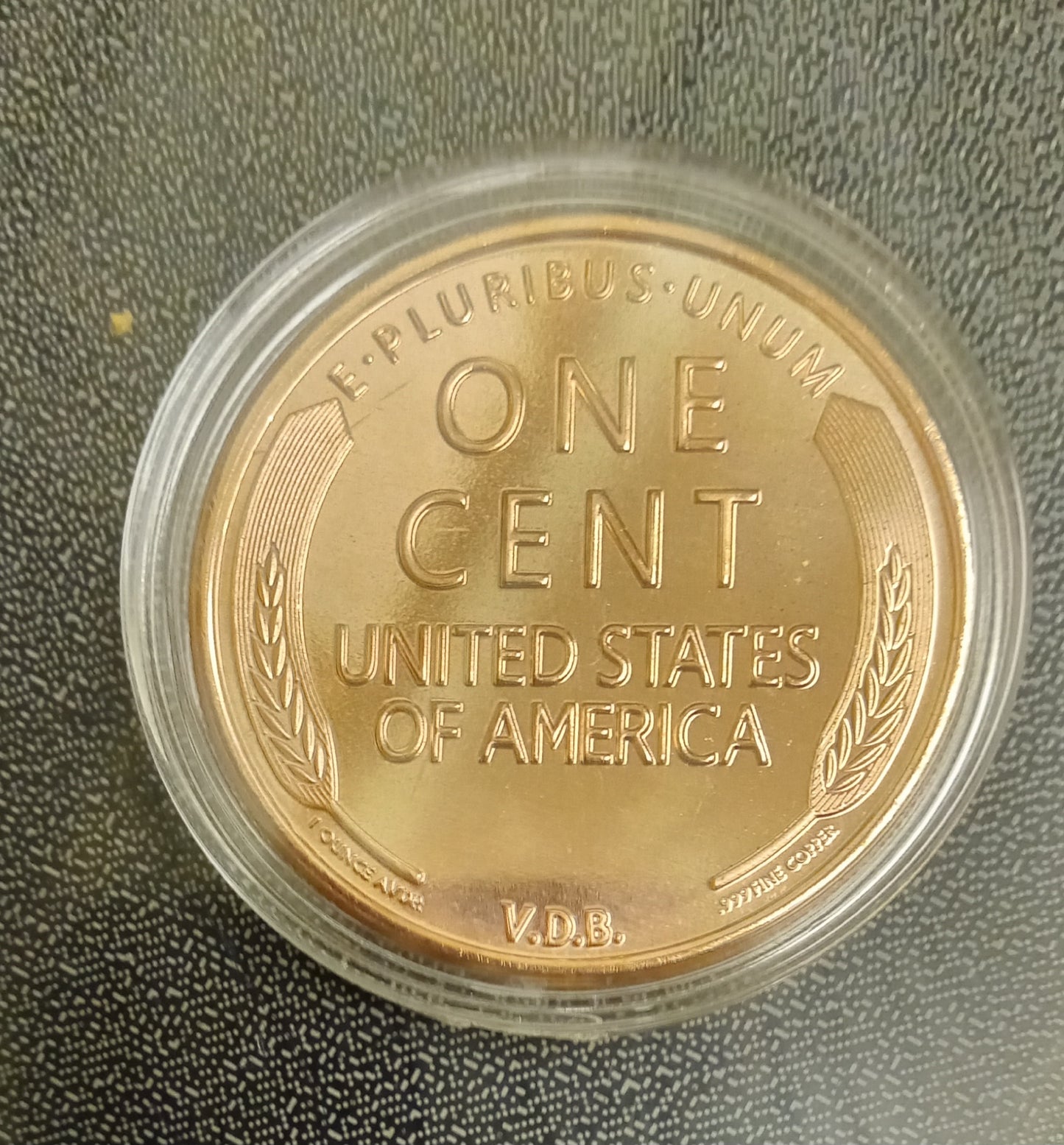 1909 Lincoln Wheat Cent 1 oz Copper Round Coin