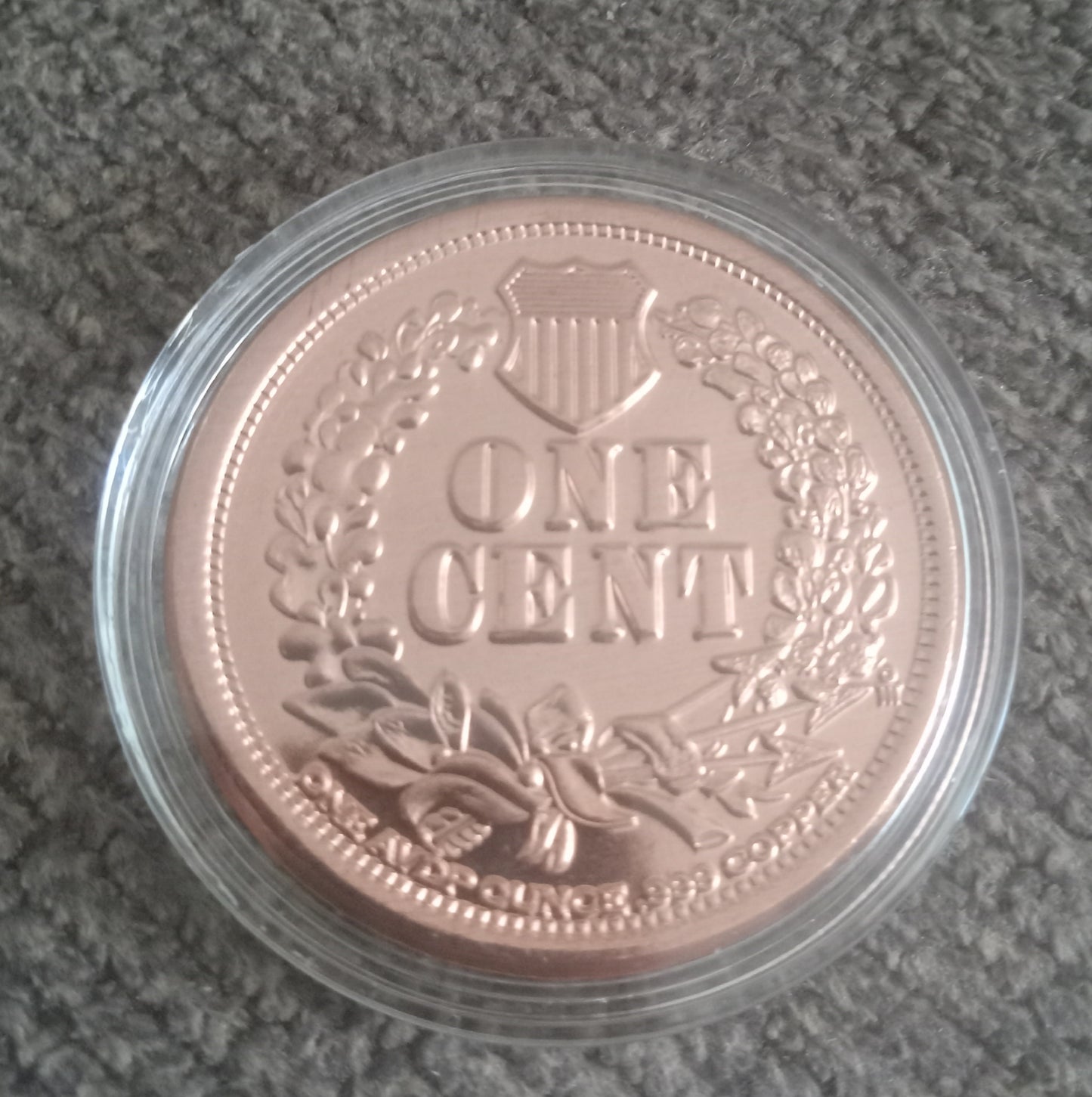 1877 Indian Head Cent 1 oz Copper Round Coin