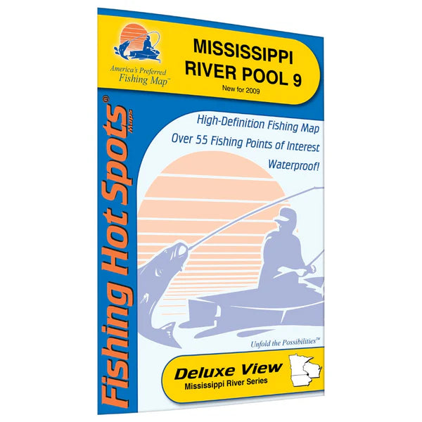 Mississippi River - Pool 9 Fishing Map-L734