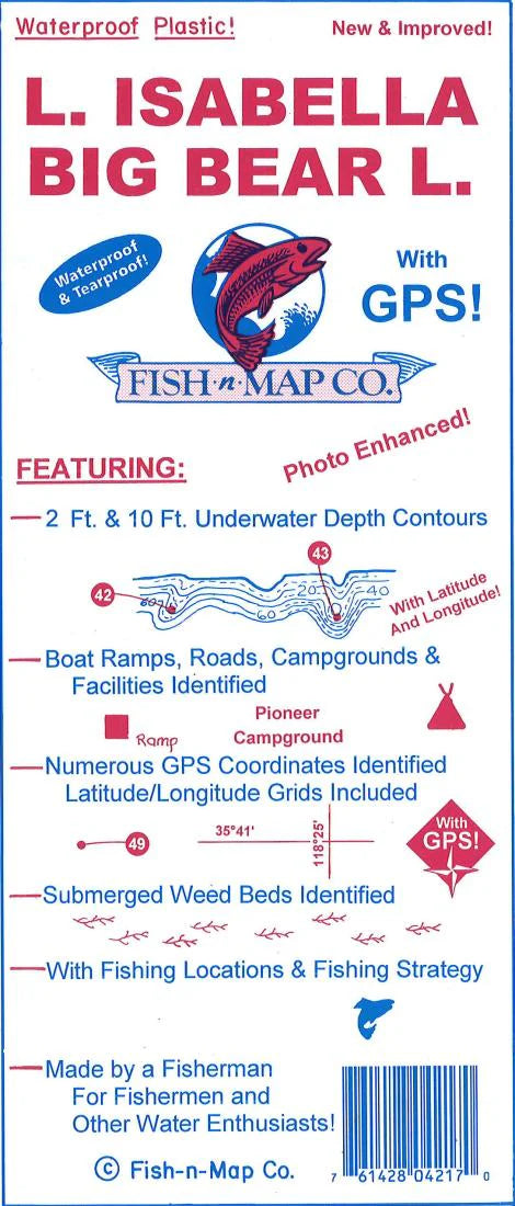 Isabella/Big Bear Fishing Map