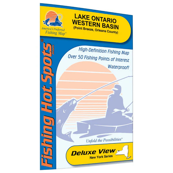 Lake Ontario Fishing Map, Western Basin (Point Breeze)-L754