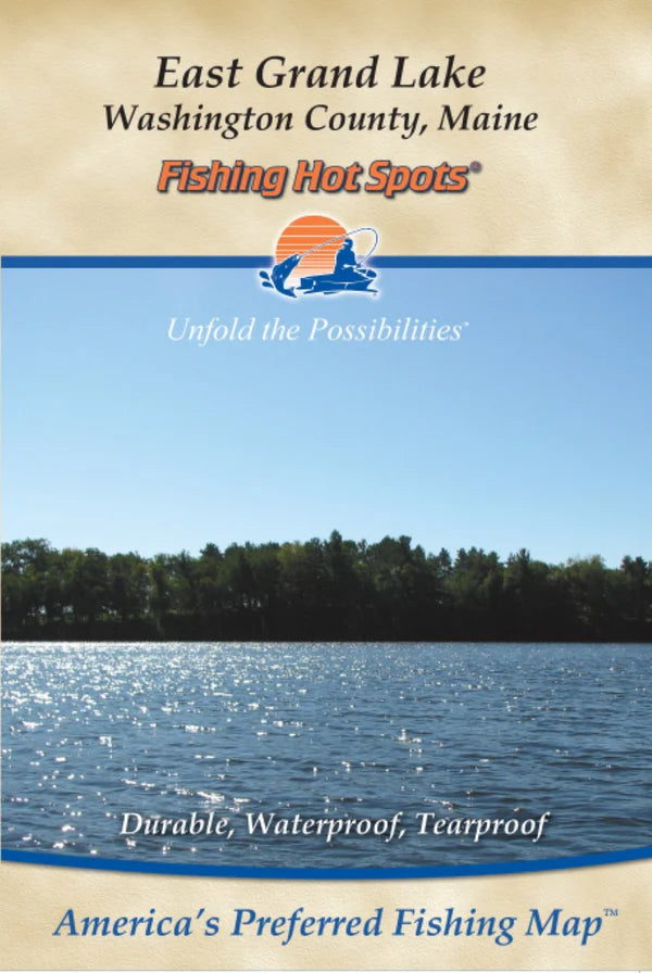 East Grand Lake Fishing Map-G414