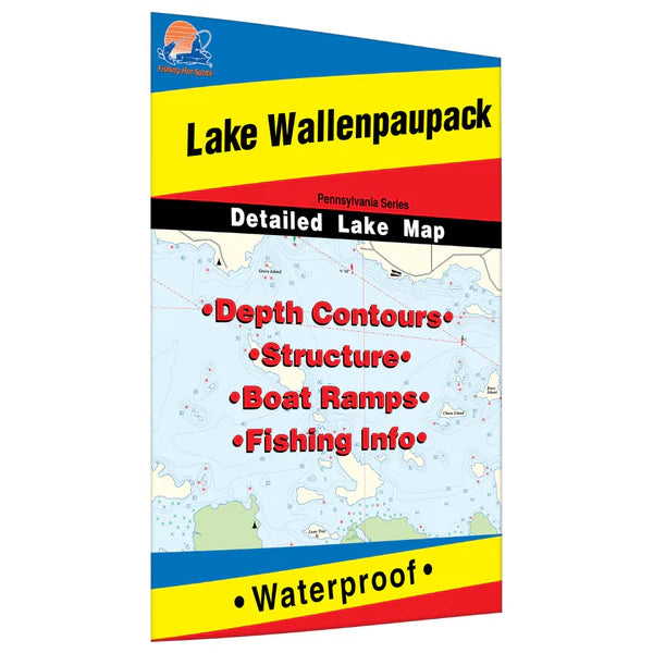 Lake Wallenpaupack Fishing Map-A375