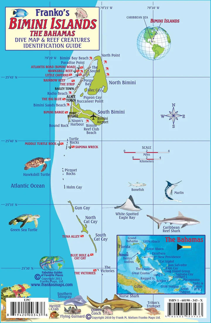 Bimini Island, The Bahamas, Fish Card