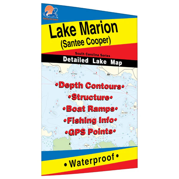 Lake Marion (Santee Cooper) Fishing Map-L654