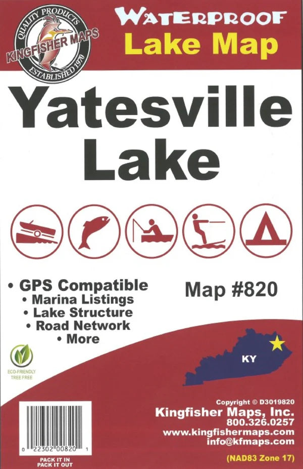 Yatesville Lake Fishing Map-820