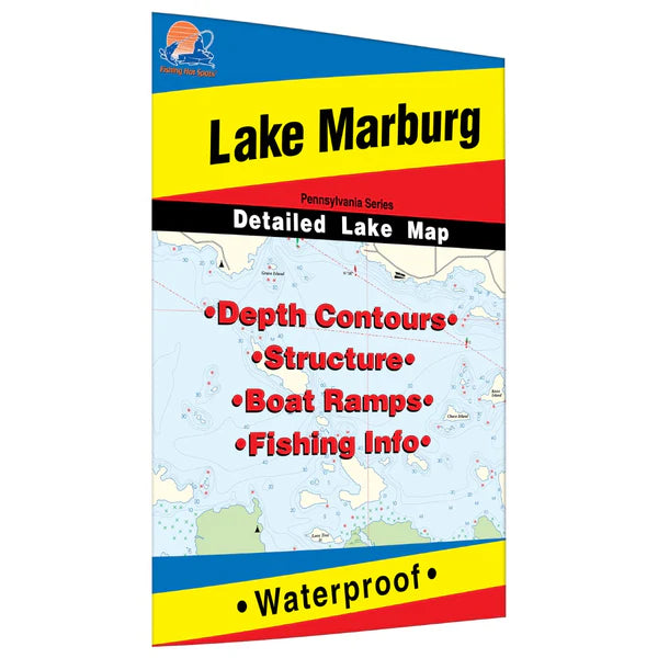 Lake Marburg Fishing Map-A372