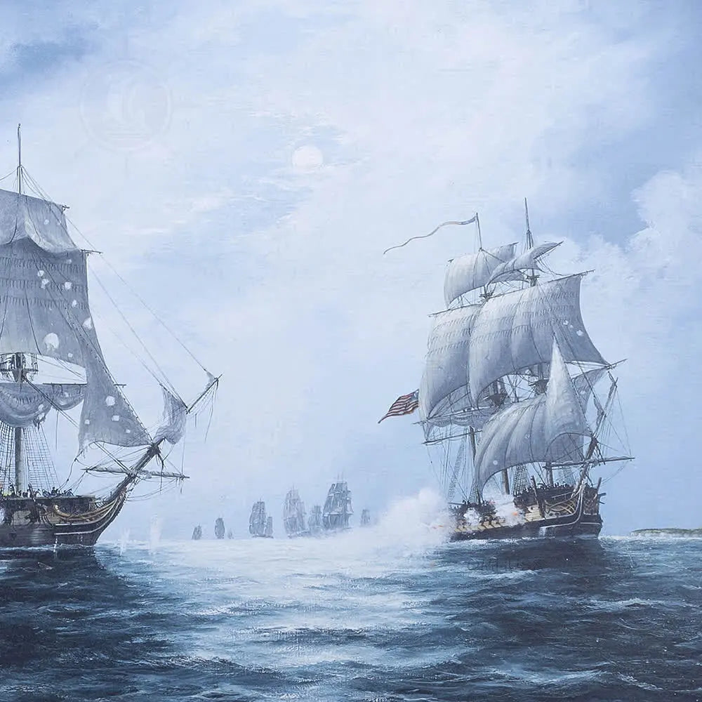 The Battle of Flamborough Head - Canvas Print