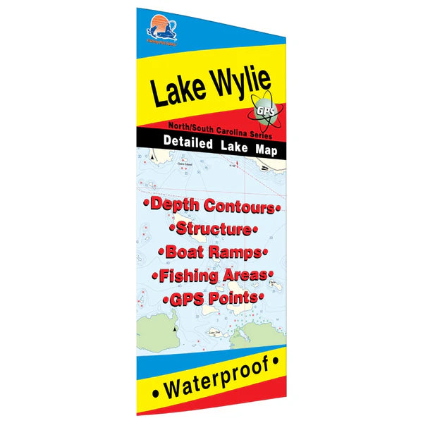 Lake Wylie Fishing Map (NC/SC)-AL850