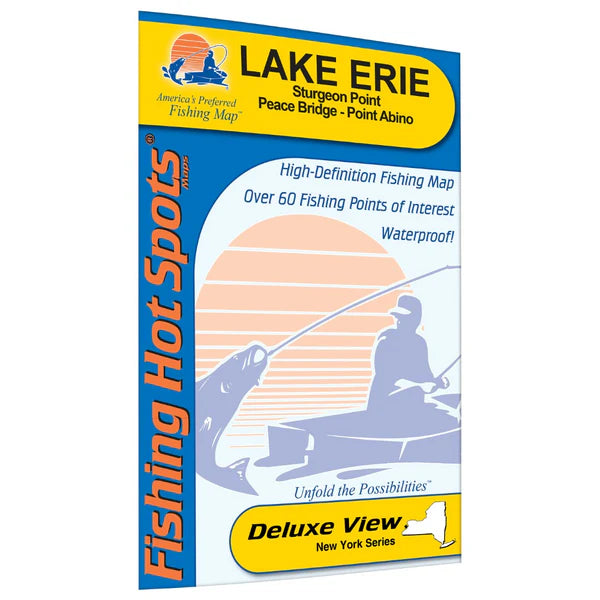 Lake Erie Fishing Map - Eastern Basin (Sturgeon Point-Point Abino - NY/ONT)-M485
