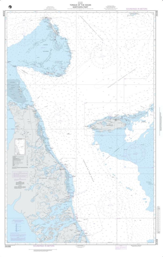 Tongue Of The Ocean - Northern Part (NGA-26308-5) by National Geospatial-Intelligence Agency