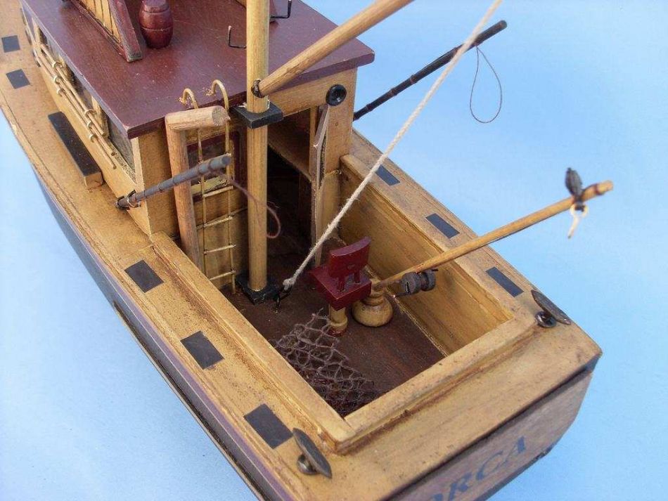 Wooden Jaws - Orca Model Boat 20"