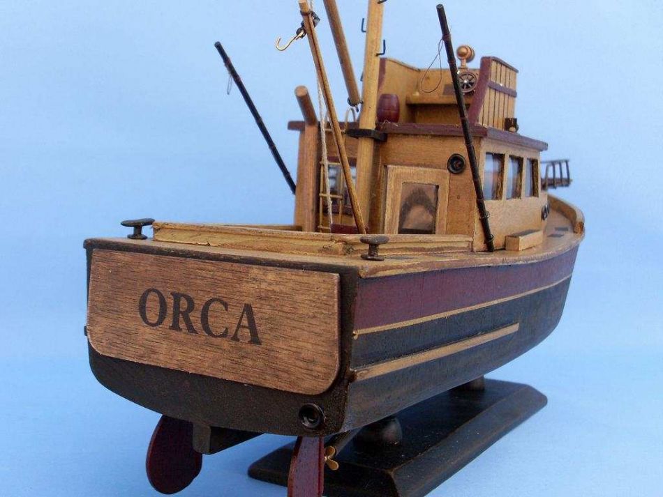 Wooden Jaws - Orca Model Boat 20"