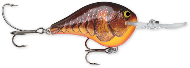 Rapala DT Series 10' 3/5oz 2.25in Dark Brown Crawdad