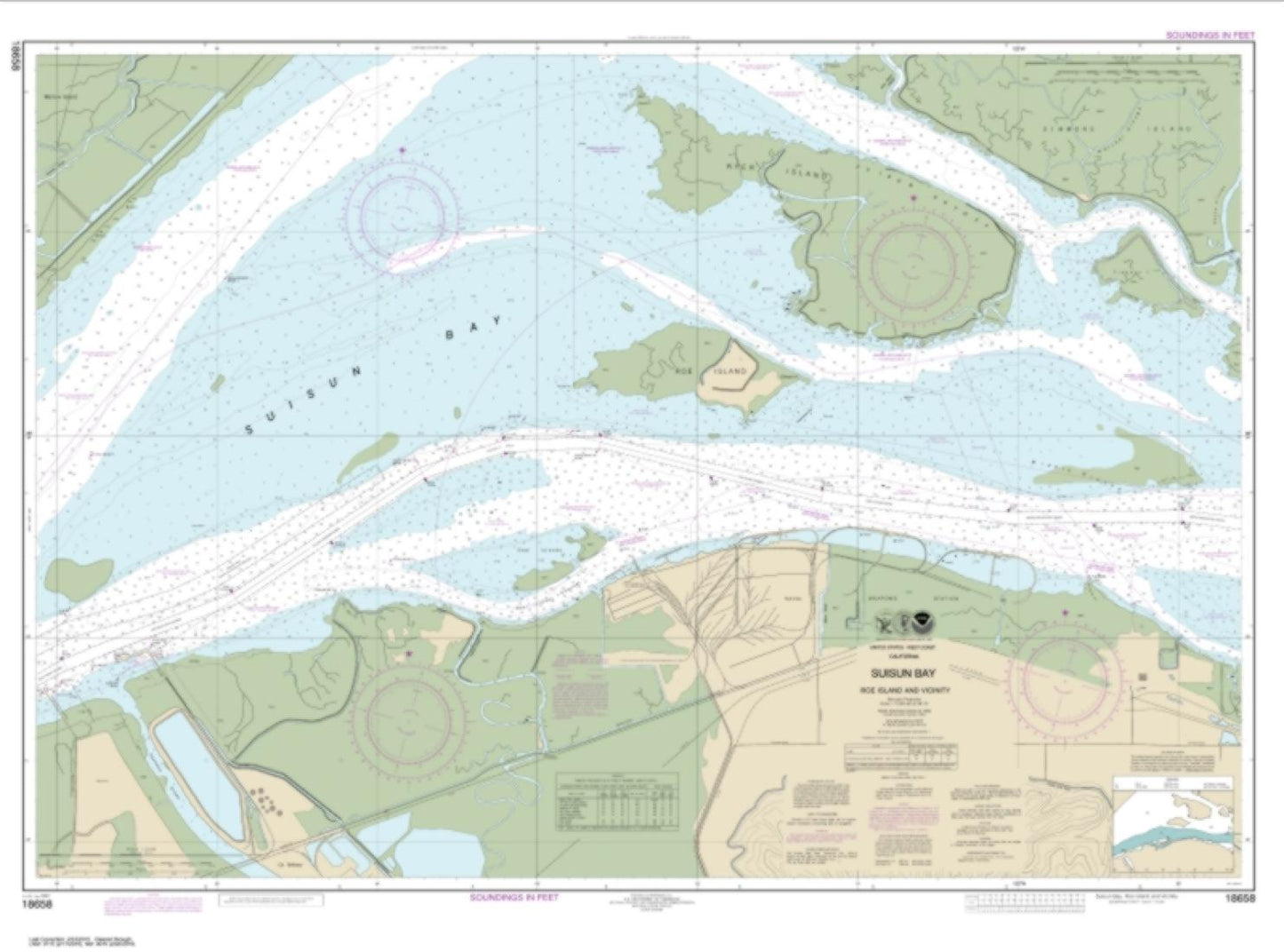 SUISUN BAY-Roe Island and vicinity (18658-31) by NOAA
