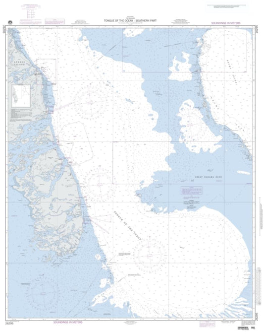 Tongue Of The Ocean - Southern Part (NGA-26295-1) by National Geospatial-Intelligence Agency