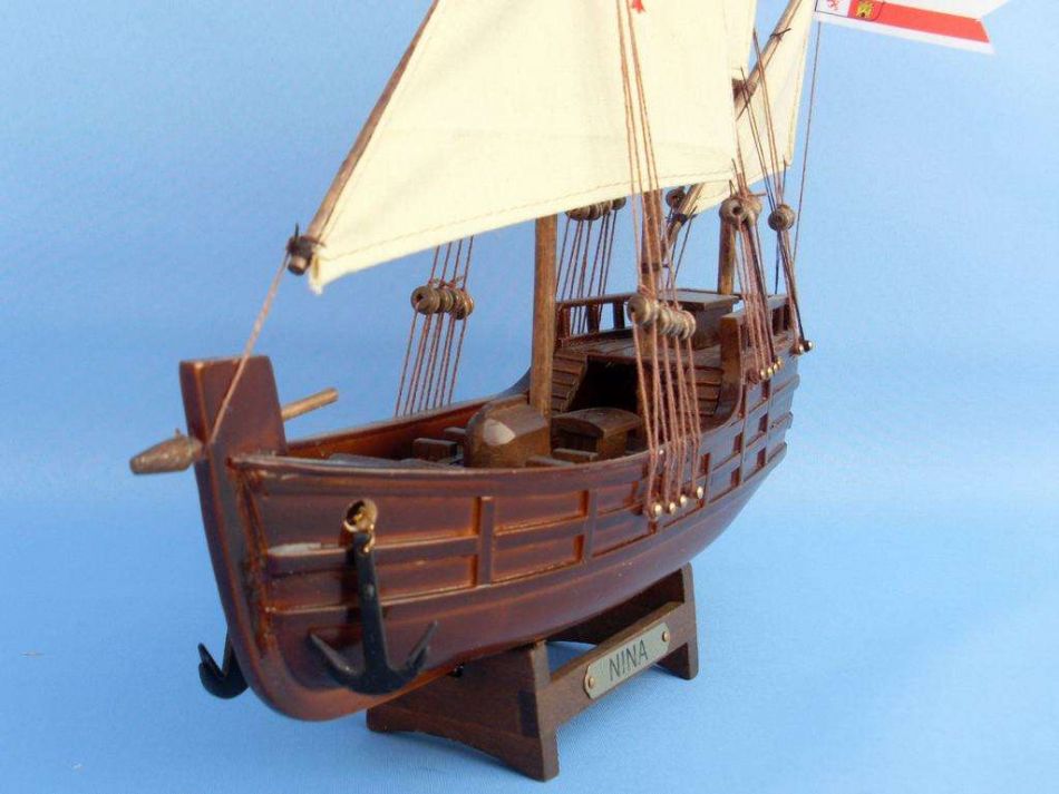 Wooden Nina Model Ship 12"