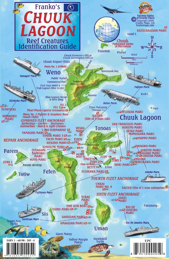 CHUUK (TRUK) LAGOON FISH CARD