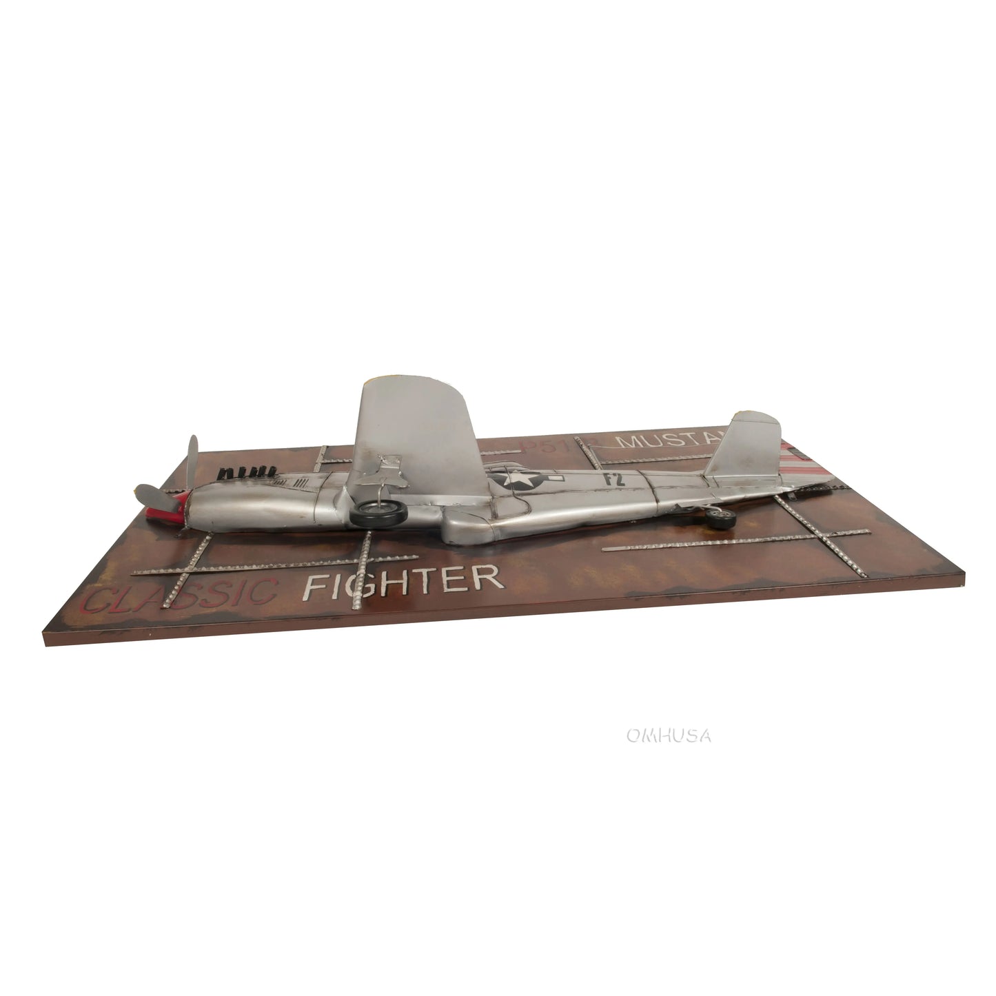 1943 Mustang P-51 Fighter 3D Model Painting Frame