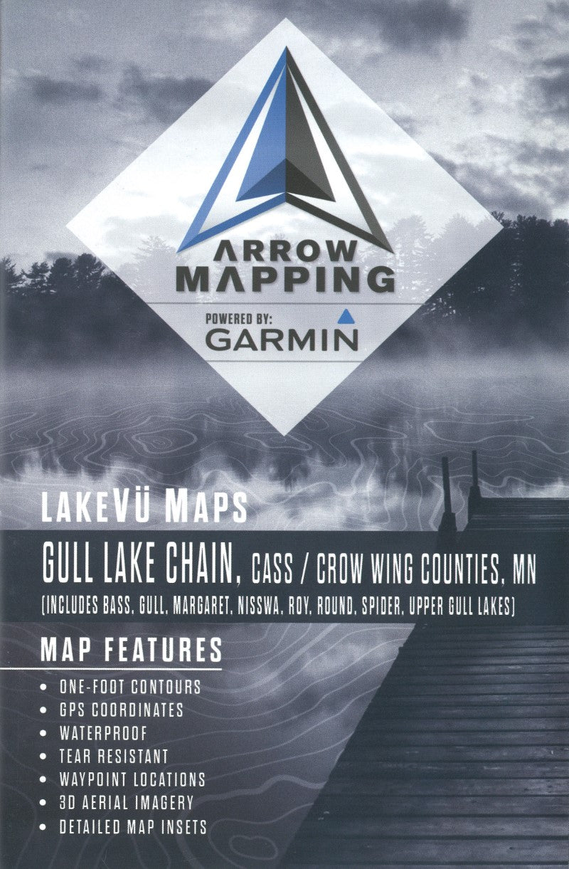 Gull Lake - Cass/Crow Wing Co Fishing Map