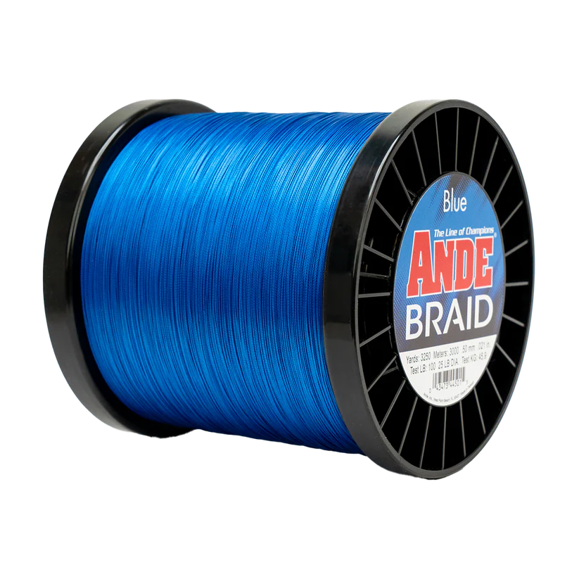 Ande Blue Braid 3250 Yds 10lb-100lb Test