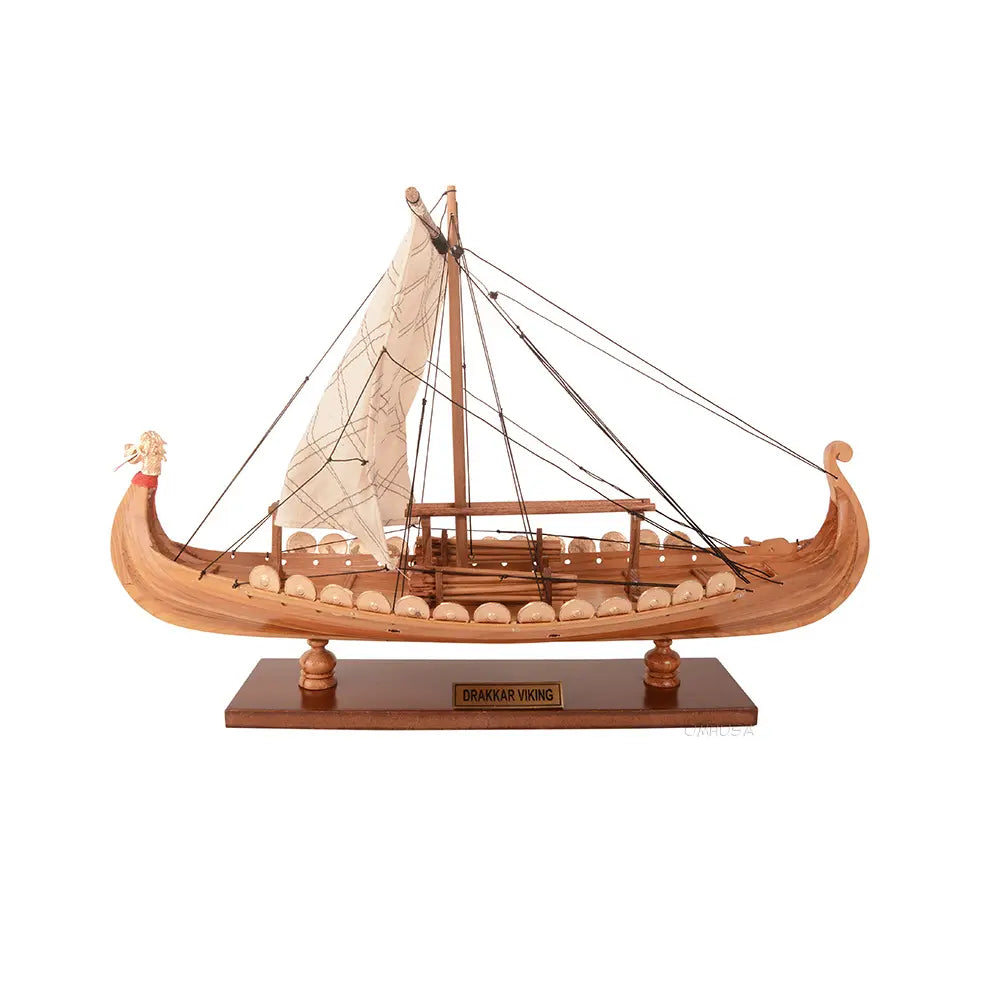 Viking Wooden Ship Model
