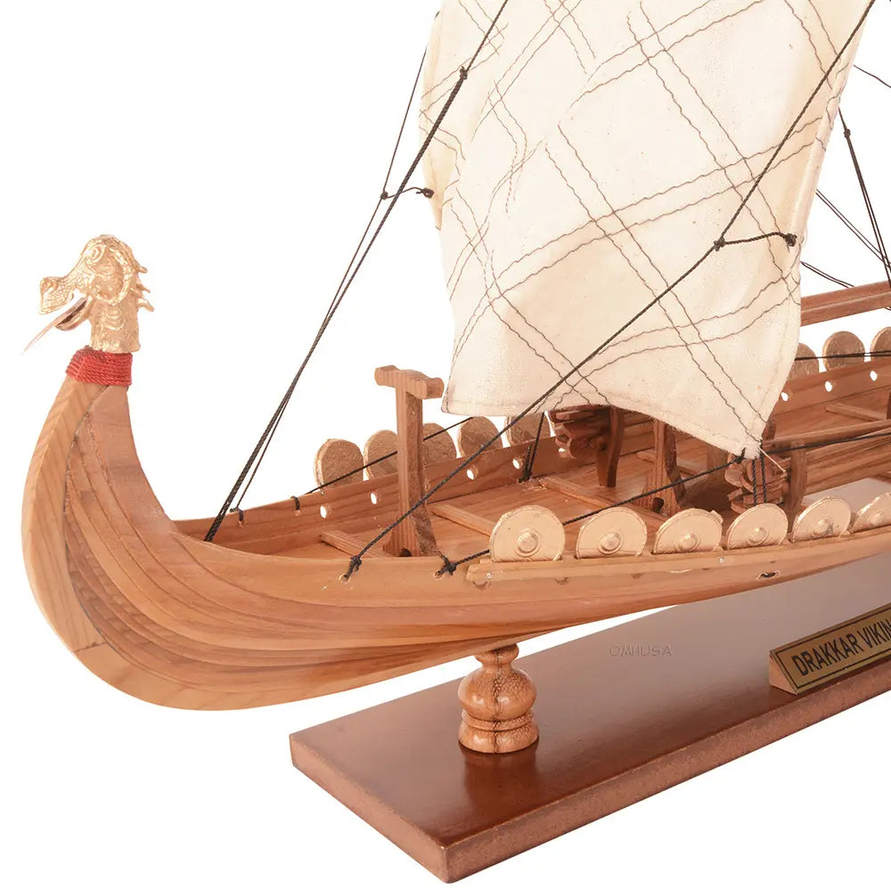 Viking Wooden Ship Model