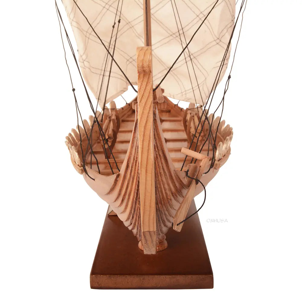 Viking Wooden Ship Model