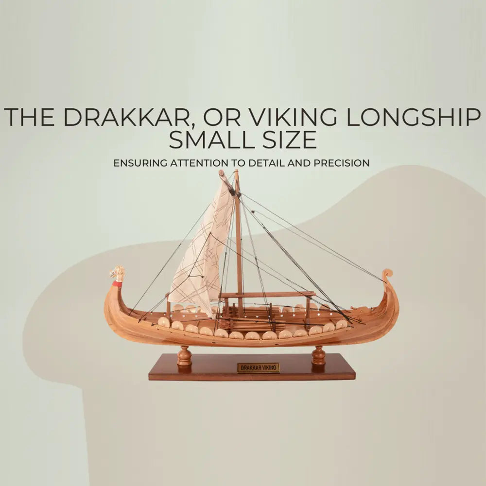 Viking Wooden Ship Model