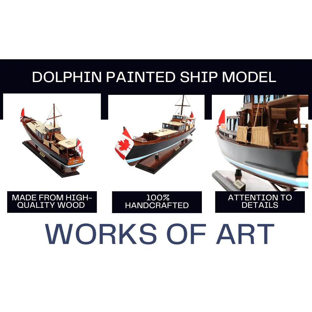 DOLPHIN PAINTED Ship Model-B105