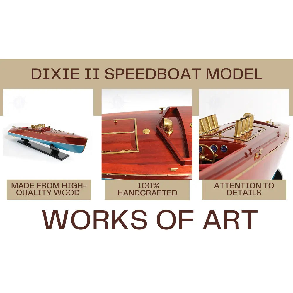 DIXIE II Speedboat Model