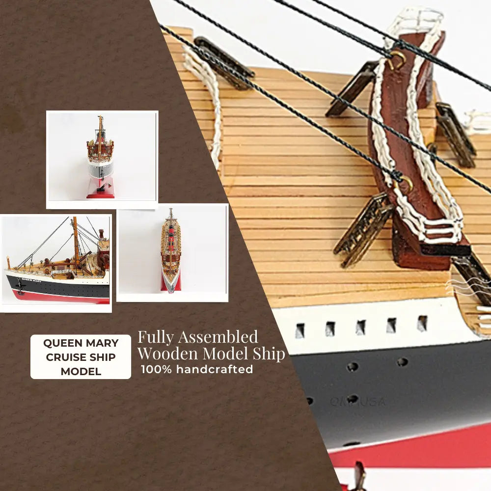 Queen Mary Cruise Ship Model
