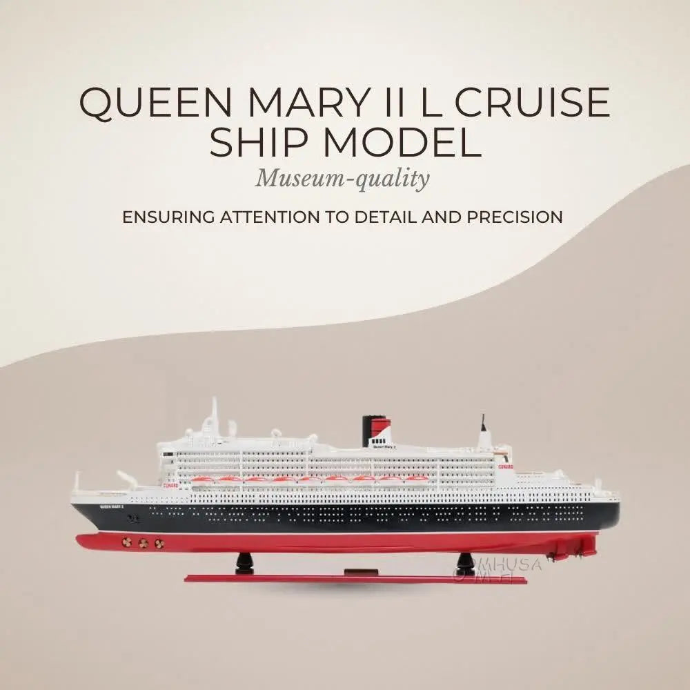 Queen Mary II L Cruise Ship Model