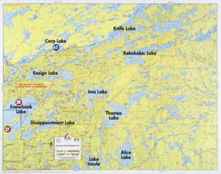 SNOWBANK LAKE, KNIFE LAKE, KEKEKABIC LAKE