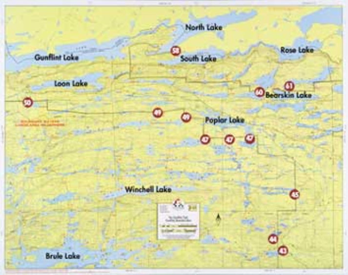 GUNFLINT LAKE, BEARSKIN LAKE