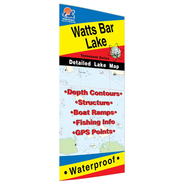 Watts Bar Lake Fishing Map-A411