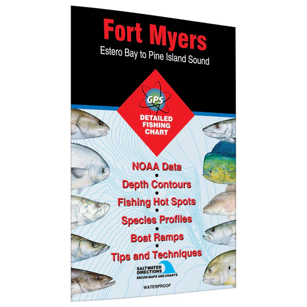 Fort Myers Estero Bay to Pine Island Sound Fishing Map-FL0113