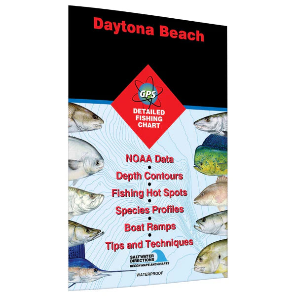 Daytona Beach South Daytona to Palm Coast Fishing Map