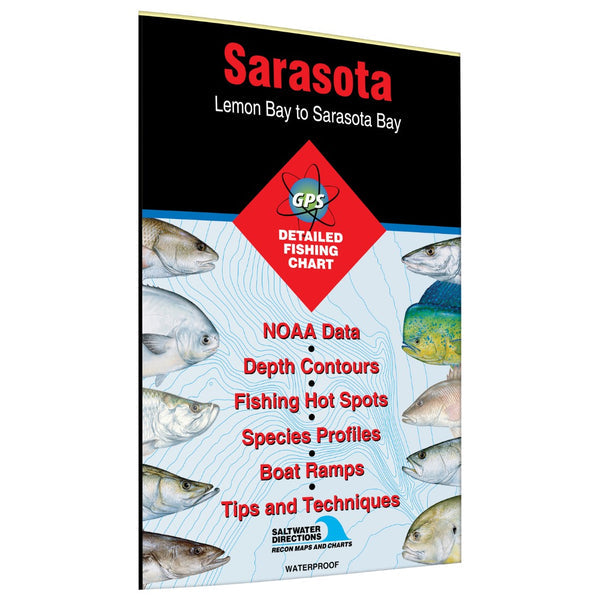 Sarasota Lemon Bay to Sarasota Bay Fishing Map-Fl0127