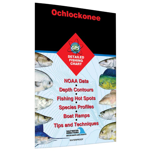 Ochlockonee St. George Sound to Big Redfish Pt. Fishing Map-FL0133