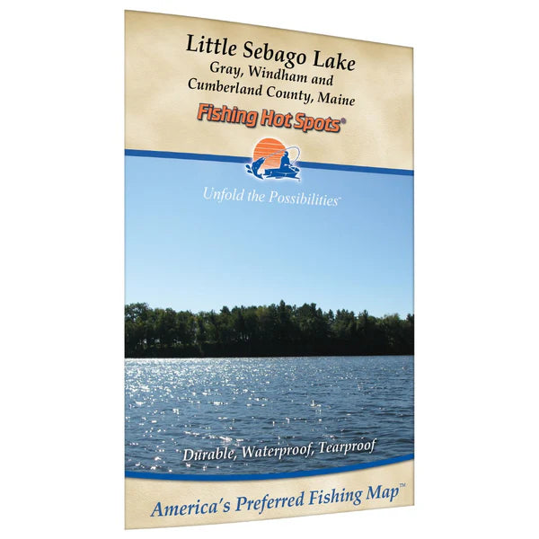Little Sebago Lake Fishing Map-G440