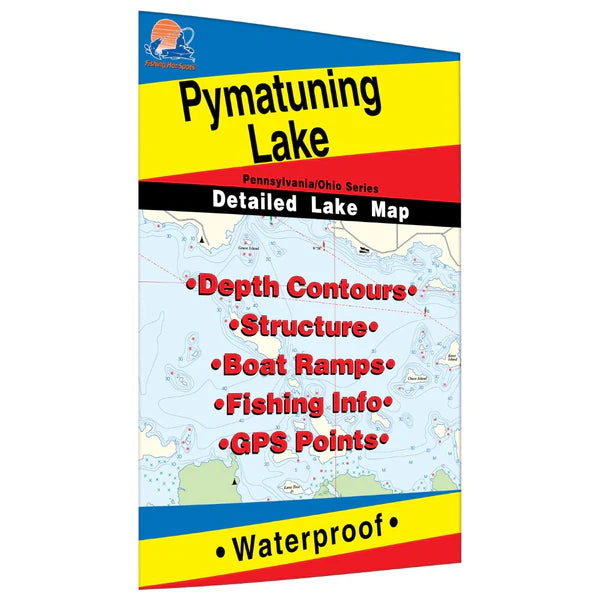 Pymatuning Lake Fishing Map-L122